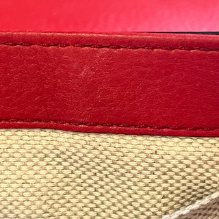 GUCCI Mini Red Pebbled Calfskin Leather Soho Crossbody