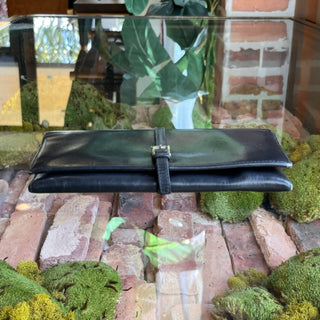 PRADA Black Leather Vintage Wallet