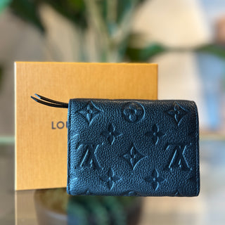 LOUIS VUITTON Black Victorine Empriente Monogram Wallet