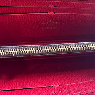 LOUIS VUITTON Clémence Coated Canvas Zippy Wallet