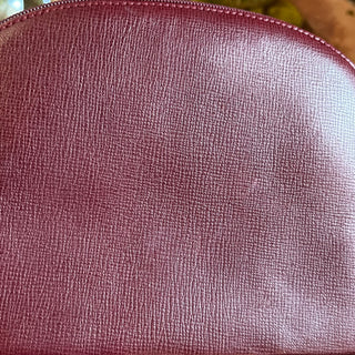 CARTIER Red Leather Cosmetic Case