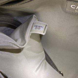CHANEL Chain Around Gray Quilted Washed Lambskin Leather Hobo Bag