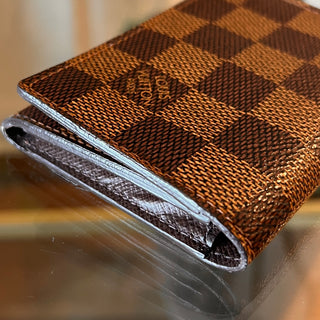 LOUIS VUITTON Enveloppe Carte de Visite Damier Ebene