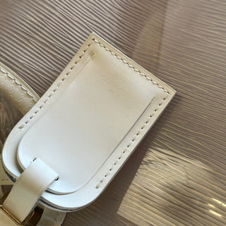 LOUIS VUITTON Lagoon Bay GM White Vinyl Epi Plage Leather Tote Bag