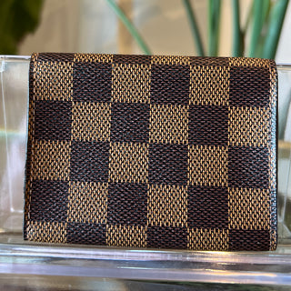 LOUIS VUITTON Enveloppe Carte de Visite Damier Ebene