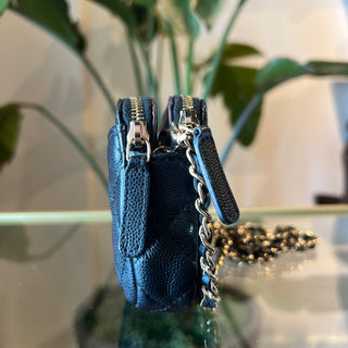 CHANEL Double Zip Clutch