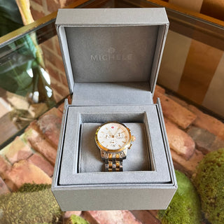 MICHELE Uptown Sapphire Crystal Chronograph Watch