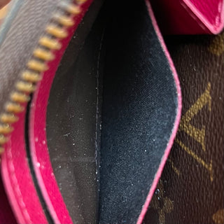 LOUIS VUITTON Clemence LV Monogram Brown Coated Canvas  Wallet