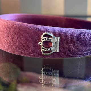 DOLCE & GABBANA Dark Pink Velvet Headband