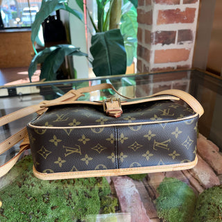 LOUIS VUITTON Diane Vintage Brown Monogram Canvas Crossbody Bag