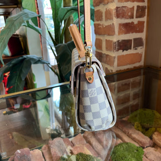 LOUIS VUITTON Croisette Damier Azur Canvas Top Handle