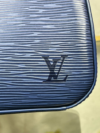 LOUIS VUITTON Jasmin Blue Epi Leather Satchel