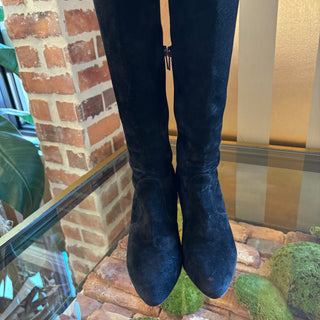 LOUBOUTIN Miss Z Botta 100 Suede Knee-High Boots 37.5
