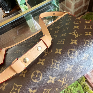 LOUIS VUITTON CarryAll East West Brown Monogram Canvas Shoulder Bag
