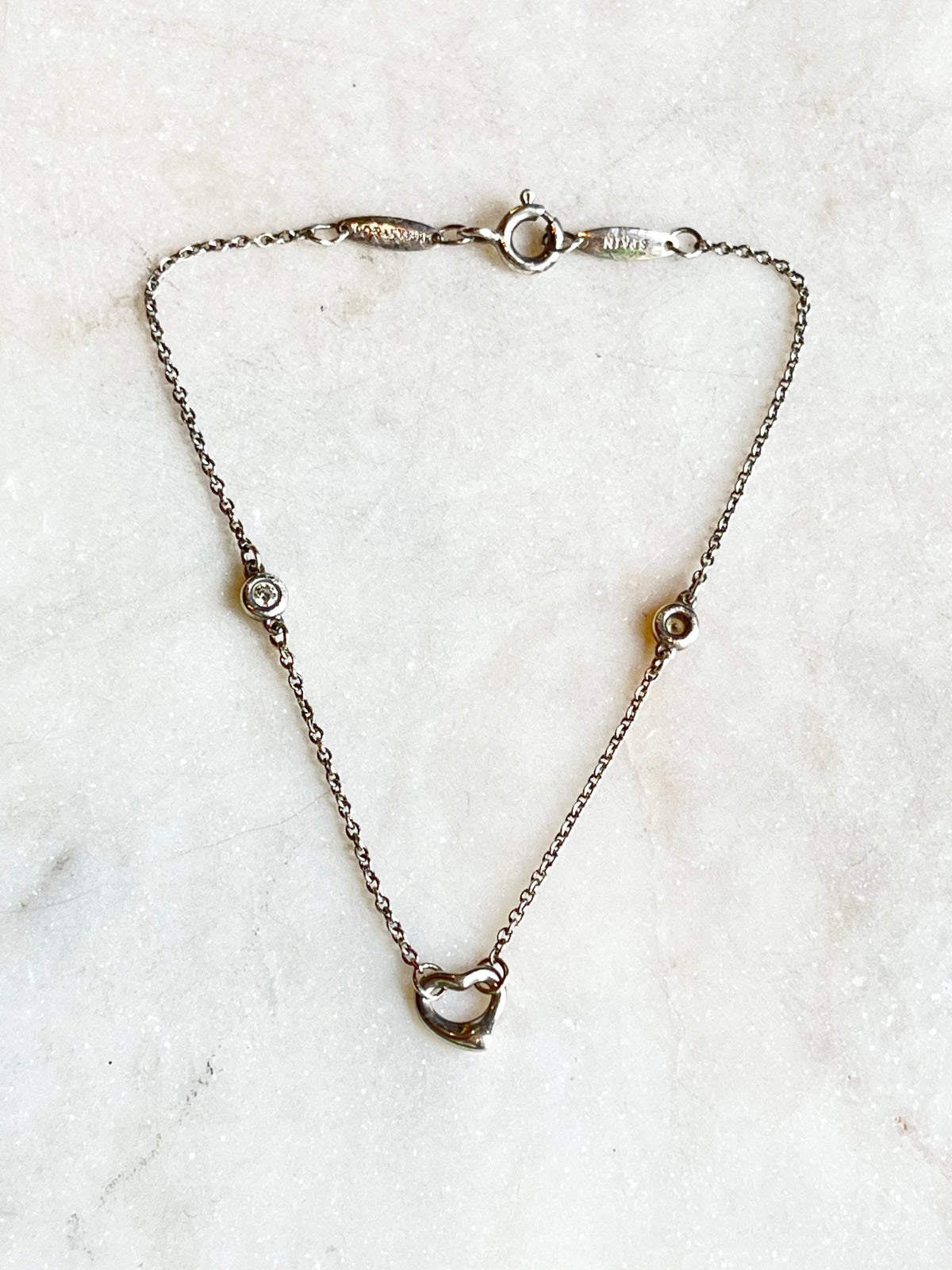 Tiffany &amp; Co. Peretti Diamond Heart Bracelet