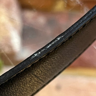 HERMES Reversible Black Leather H Buckle Belt