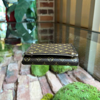 LOUIS VUITTON Small Brown Monogram Canvas Folding Jewelry Case