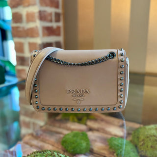 PRADA Glace Calf Leather Pattina Crossbody