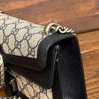 GUCCI Dionysus Medium GG Supreme Monogram Textured Dollar Calfskin Shoulder Bag