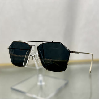 FENDI FF M0022/s Silver Metal FF Geometric Aviator Sunglasses