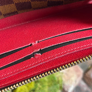 LOUIS VUITTON Clemence Damier Ebene Canvas Wallet