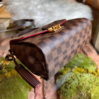 LOUIS VUITTON Croisette Damier Ebene Top Handle Bag