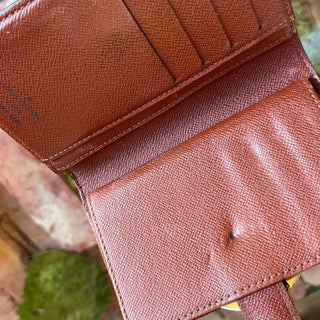 LOUIS VUITTON Vintage French Brown Monogram Canvas Wallet