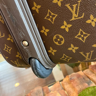 LOUIS VUITTON Pegase 55 Brown Monogram Canvas Rolling Luggage