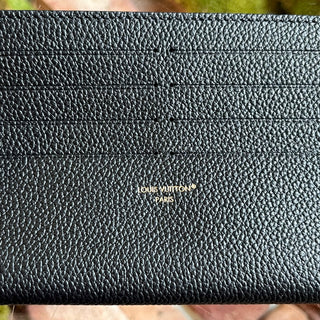 LOUIS VUITTON Pochette Félicie Empreinte Black Leather Wallet Insert