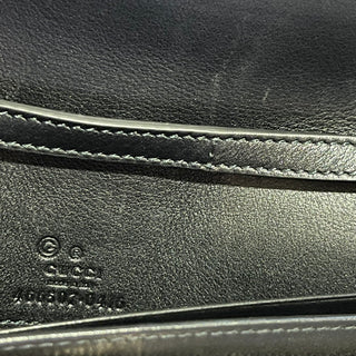 GUCCI Black Microguccissima Leather Crossbody