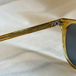 CELINE CL401381 Transparent Gold Square Acetate Sunglasses TS3486