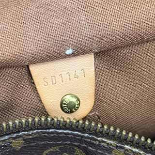 LOUIS VUITTON Speedy 30 Brown Monogram Canvas Satchel Bag