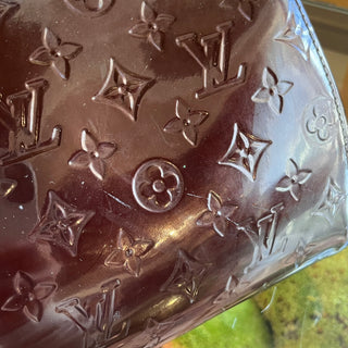 LOUIS VUITTON  Brea PM Amarante Monogram Vernis Satchel Bag