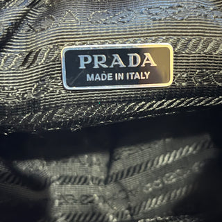 PRADA Small Triangle Logo Leather Zip Crossbody Bag