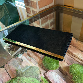 GUCCI Black Calf Hair Clutch DIA319