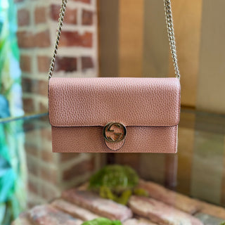 GUCCI Pink Dollar Wallet on Chain