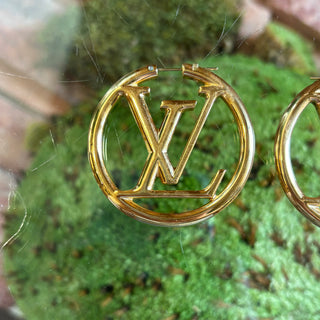 LOUIS VUITTON Louise Hoop GM Earrings