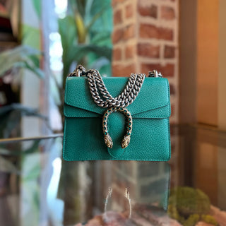 GUCCI Dionysus Mini Green Dollar Calfskin Shoulder Bag