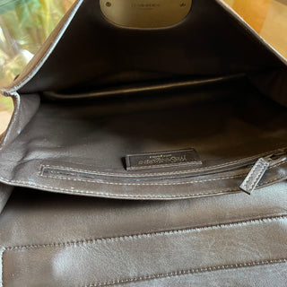 YVEST SAINT LAURENT Brown Suede Flap Vintage Shoulder Bag