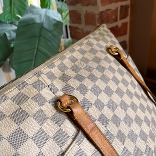 LOUIS VUITTON Totally MM Damier Azur Canvas Tote