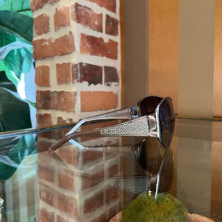 VALENTINO 5451/S Beige Acetate Sequin Shield Sunnies