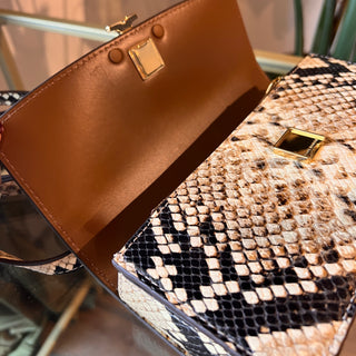 Tory Burch Eleanor Exotic small convertible shoulder bag,