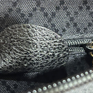 GUCCI Vintage Mini Black Suede Bamboo Top Handle Bag
