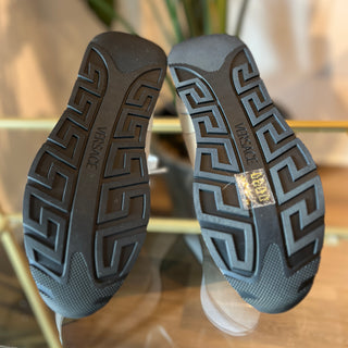 VERSACE Vitello Crosta Nylon Sneakers SZ 40