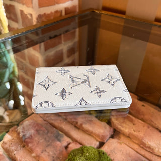 LOUIS VUITTON Monogram White Shadow Calfskin Leather Pocket Organizer