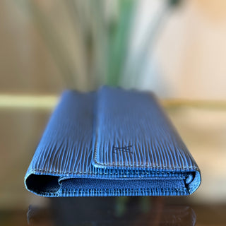 LOUIS VUITTON Vintage Sarah Wallet in Toledo Blue Epi Leather
