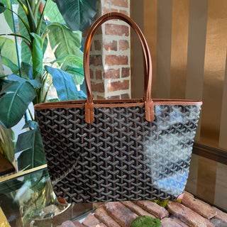 GOYARD Artois PM Black Gold Goyardine Tote