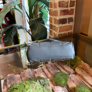 SAINT LAURENT Toy Gray Nappa Lambskin Puffer Shoulder Bag