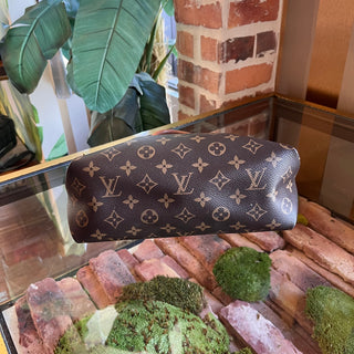 LOUIS VUITTON Flower Brown Monogram Canvas Tote
