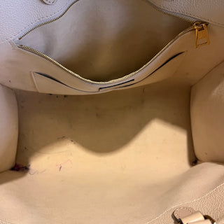 LOUIS VUITTON OnTheGo MM Beige Empriente Giant Monogram Leather Tote